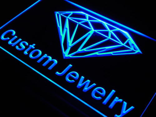 Custom Jewelry Shop Diamond Neon Light Sign